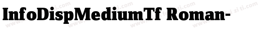 InfoDispMediumTf Roman字体转换